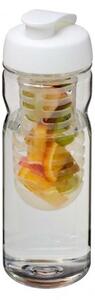 Clear Water Bottle with Flip Lid with Infuser