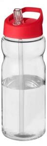 Clear Water Bottle with Spout Lid with Straw