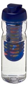 Clear Water Bottle with Flip Lid with Infuser