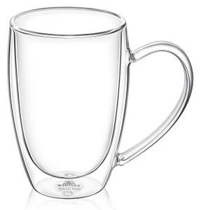 Šalica s ručkom, Staklo, 300ml