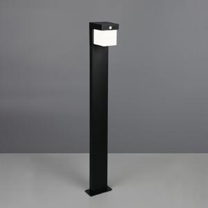 Reality Leuchten Solarna svjetiljka za stazu Colombo, mat crna, metalna, visina 100 cm, Crno, Metal