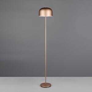 Reality Leuchten LED podna lampa na baterije Jeff, boja kave, prigušljiva, visina 147 cm, prigušiva, Smeđa / hrđa, spavaća soba, Metal