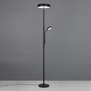 Reality Leuchten LED podna lampa Palermo, mat crna, daljinski upravljač, memorija, prigušiva, Crno, Dnevni boravak/blagovaonica, Metal