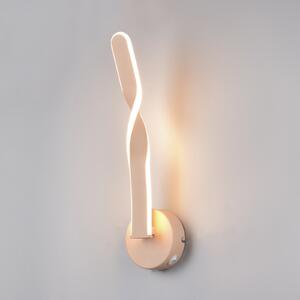 Reality Leuchten LED zidna svjetiljka Ginko, pijesak, metal, visina 45,5 cm, Bež, Dnevni boravak/blagovaonica, Metal