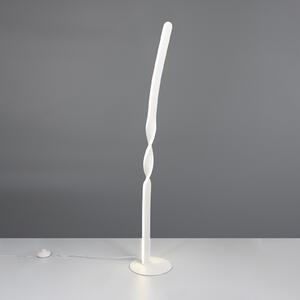 Reality Leuchten LED podna lampa Ginko, mat bijela, metalna, visina 110 cm, Bijela, Dnevni boravak/blagovaonica, Metal