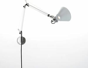 TOLOMEO MICRO ZIDNA LAMPA S NOSAČEM KOMPLET ALUMINIJ E14 A010900 + A025150 AR010900+AR025150