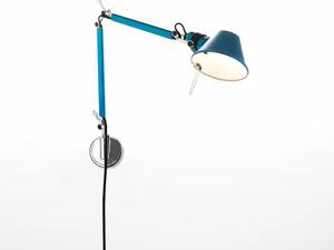 TOLOMEO MICRO ZIDNA LAMPA S NOSAČEM KOMPLET PLAVA E14 A010950 + A025150 AR010950+AR025150