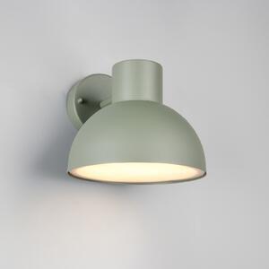 Trio Lighting Vanjska zidna svjetiljka Elbe, zelena, lijevani aluminij, E27, prigušiva, Zelena, Aluminij