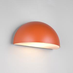 Trio Lighting Maas vanjska zidna svjetiljka, marelica, lijevani aluminij, E27, prigušiva, Naranča, Aluminij