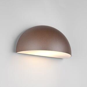 Trio Lighting Maas vanjska zidna svjetiljka, hrđavo smeđa, lijevani aluminij, E27, prigušiva, Smeđa / hrđa, Aluminij