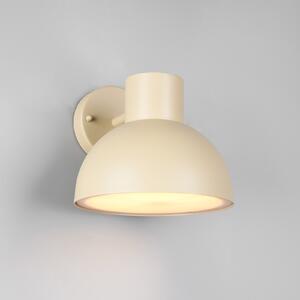 Trio Lighting Vanjska zidna svjetiljka Elbe, pješčano bež, lijevani aluminij, E27, prigušiva, Bež, Aluminij