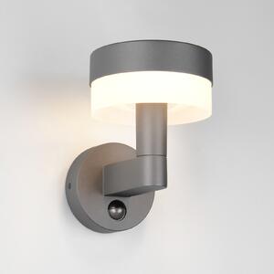 Trio Lighting LED vanjska zidna svjetiljka Mackenzie Sensor antracit, lijevani aluminij, Sivo, Aluminij