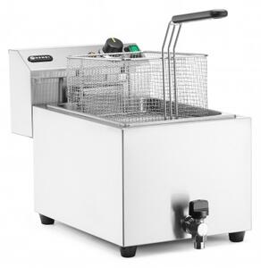 Električna Friteza XL Profi Line z Odtočno Pipo 10Ltr, 400V/6600W (300x680x420mm)