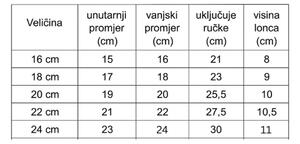 Set od 5 lonaca s poklopcima – nehrđajući čelik sa zlatnim ručkama