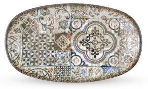 Duboka Superelipsa Zdjela, Vintage Mosaic, 160x90mm, 2 kom