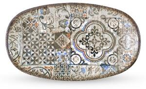 Duboka Superelipsa Zdjela, Vintage Mosaic, 250x150mm, 2 kom