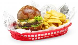 Košare za posluživanje, Fast Food, 275x175x38mm, 6 kom