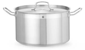 Lonac za kuhanje s poklopcem, 15L, Nehrđajući čelik, 320x190mm
