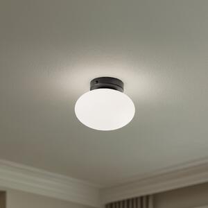 Domiluce Stropna svjetiljka Ufo, crno/bijela, Ø 18 cm, staklo, G9, prigušiva, Bijela, Dnevni boravak/blagovaonica, Metal
