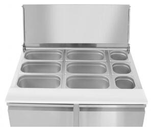 Salatni Pult, Dvostruka Vrata, 300L, Arktic, 230V/310W, 912x702x888mm