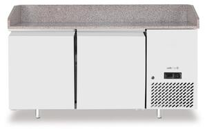 Pizza Pult, Dvostruka Vrata, Arktic, 250L, Granit, 230V/250W, 1510x800x875mm