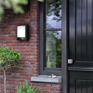 Philips LED zidna svjetiljka Arbour UE, pakiranje od 2 komada, senzor, 2700 K, Crno, Aluminij