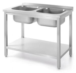 Stol s 2 Sudopera i Policom, 1000x600x850mm