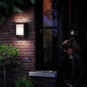 Philips LED vanjska zidna svjetiljka Arbour UE, set od 2, 2700 K, Crno, Aluminij