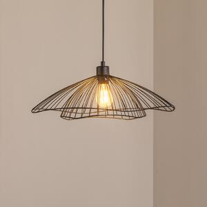Opviq Viseća svjetiljka Tel, crna, metalna, Ø 50 cm, prigušiva, Crno, Dnevni boravak/blagovaonica, Metal