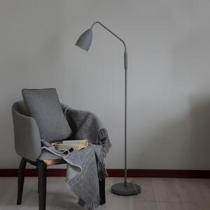 Markslöjd LED podna lampa Patro, siva, metalna, prigušljiva, prigušiva, Sivo, Dnevni boravak/blagovaonica, Metal