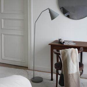 Markslöjd LED podna lampa Funil, siva, metalna, prigušljiva, prigušiva, Sivo, Dnevni boravak/blagovaonica, Metal
