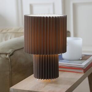 Markslöjd stolna lampa Catis, siva, visina 32 cm, tekstil, E27, Sivo, Dnevni boravak/blagovaonica, Plastika