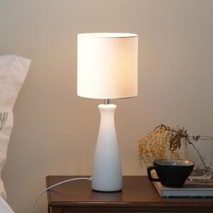 Markslöjd stolna lampa Birillo, bijela, tekstil/keramika, E14, Bijela, Dnevni boravak/blagovaonica, Keramika