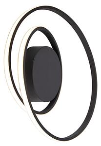 Dizajn stropne svjetiljke crne boje s LED diodom u 3 koraka - Krula