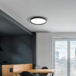 ACB ILUMINACIÓN LED stropna svjetiljka Minsk, crna, Ø 60 cm, Casambi, 42 W, CCT, prigušiva, Crno, Dnevni boravak/blagovaonica, Metal