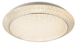 Globo Okrugla stropna LED svjetiljka (Ø x V: 510 mm x 12 cm, 40 W, Prozirno, Bijele boje)
