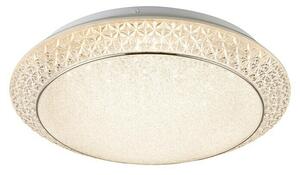 Globo Okrugla stropna LED svjetiljka (Ø x V: 410 mm x 10 cm, 28 W, Bijele boje, Prozirno)