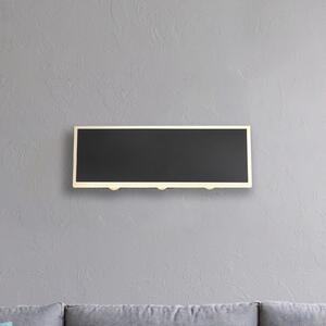 Globo LED zidna lampa Saidy, širina 25 cm, crna, metalna, Crno, Dnevni boravak/blagovaonica, Metal