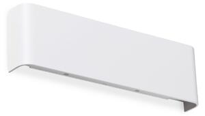 IDEAL LUX Ideal Lux Delta LED zidna svjetiljka, bijela, širina 30 cm, 3.000 K, Bijela, Dnevni boravak/blagovaonica, Aluminij, Zidni kvadrat