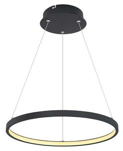 Globo Viseća LED svjetiljka Ralph (Ø x V: 38,5 x 120 cm, 19 W, Topla bijela, Crna, Opal)