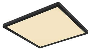 Globo LED stropna svjetiljka Sapana (18 W, D x Š x V: 29,4 cm x 29,4 cm x 25 mm, Crna)