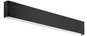 IDEAL LUX Ideal Lux Delta LED zidna svjetiljka, crna, širina 61 cm, 3.000 K, Crno, Dnevni boravak/blagovaonica, Aluminij, Zidni kvadrat