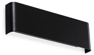 IDEAL LUX Ideal Lux Delta LED zidna svjetiljka, crna, širina 30 cm, 3000 K, Crno, Dnevni boravak/blagovaonica, Aluminij, Zidni kvadrat