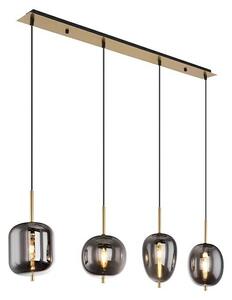 Globo Viseća LED svjetiljka Blacky I (160 W, Broj žarulja: 4 Kom., D x Š x V: 110 x 18,5 x 120 cm, E14)
