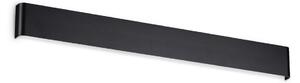 IDEAL LUX Ideal Lux Delta LED zidna svjetiljka, crna, širina 83 cm, 3.000 K, Crno, Dnevni boravak/blagovaonica, Aluminij, Zidni kvadrat