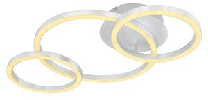 Globo LED stropna svjetiljka Reggy (24 W, D x Š x V: 54,5 x 30 x 7,5 cm, Srebrna, Topla bijela, 1 Kom.)