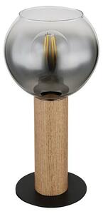 Globo Stolna svjetiljka Moitas (40 W, Ø x V: 150 x 300 mm, Crna, smeđa, E27)