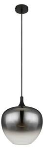 Globo Viseća svjetiljka Maxy (60 W, Ø x V: 290 x 1.200 mm, Stakleno sjenilo, Crna, E27)