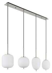 Globo Viseća LED svjetiljka Blacky I (40 W, Broj žarulja: 4 Kom., D x Š x V: 110 x 18,5 x 120 cm, Srebrna, E14)