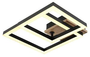 Globo LED stropna svjetiljka Bard (15 W, D x Š x V: 42 x 31 x 8 cm, Smeđa, Topla bijela)